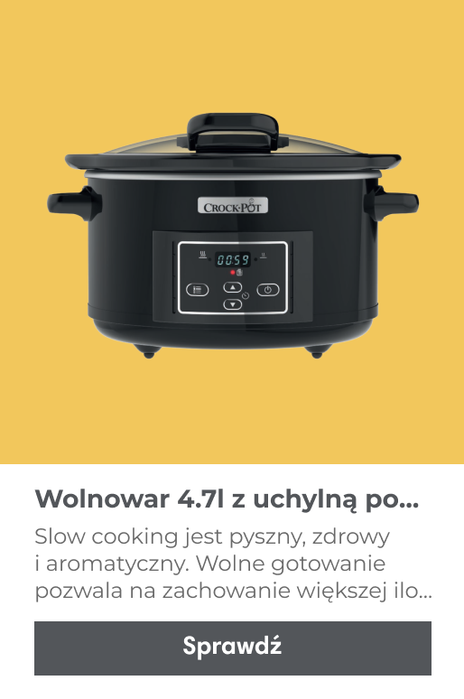 Wysokiej jakości wolnowar Crockpot CSC052X o pojemności 4,7 litra z uchylną pokrywą